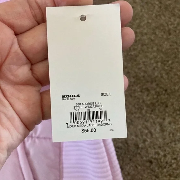 Tek Gear Light Pink Women's Jacket NWT - Picture 2 of 5